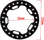 Beadlock Cover Ring + Screws (Black)