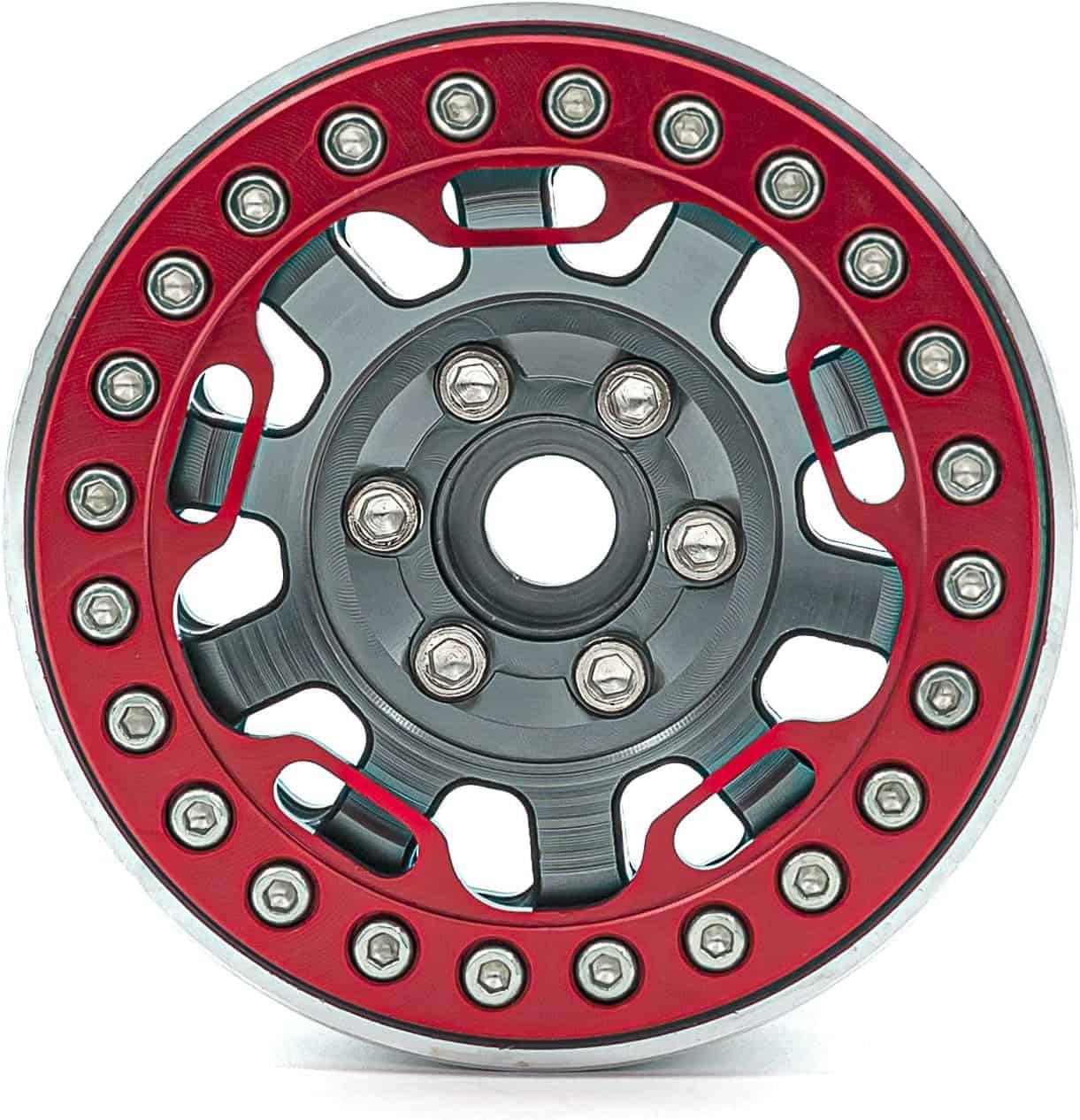 Beadlock Cover Ring + Screws (Red)