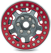 Beadlock Cover Ring + Screws (Red)
