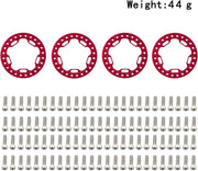 Beadlock Cover Ring + Screws (Red)