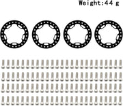 Beadlock Cover Ring + Screws (Black)