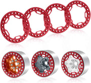 Beadlock Cover Ring + Screws (Red)