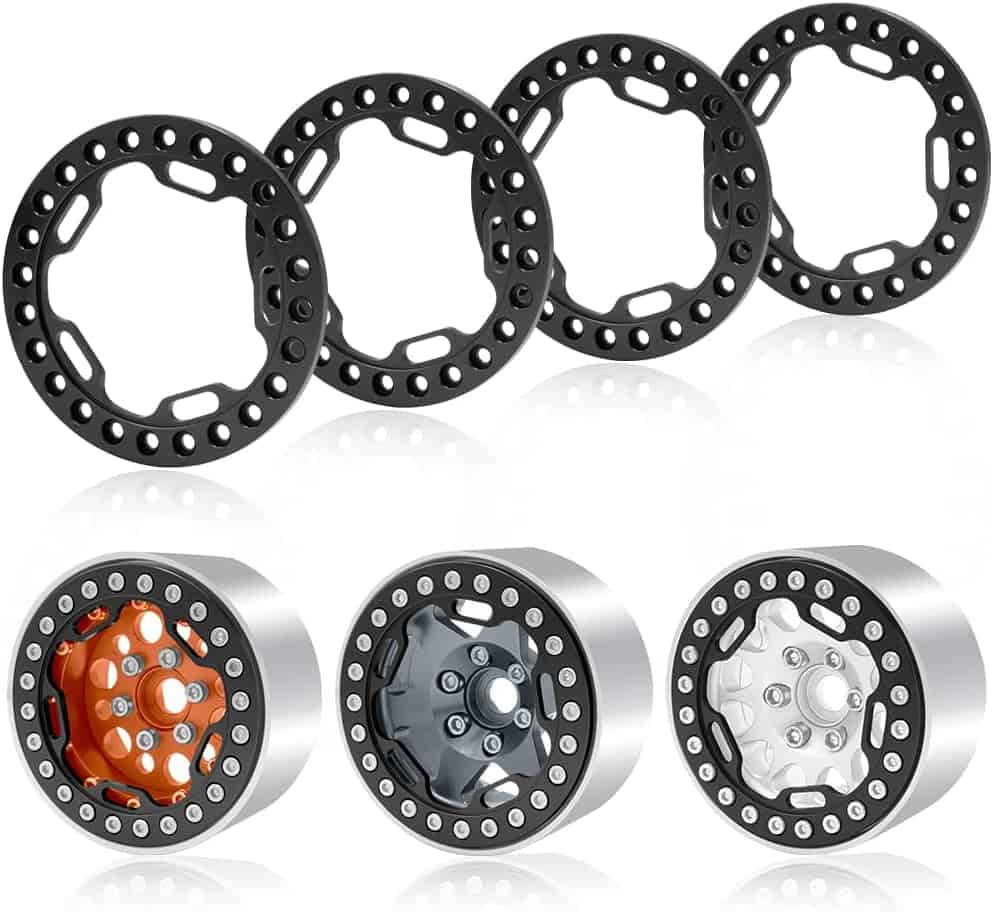 Beadlock Cover Ring + Screws (Black)