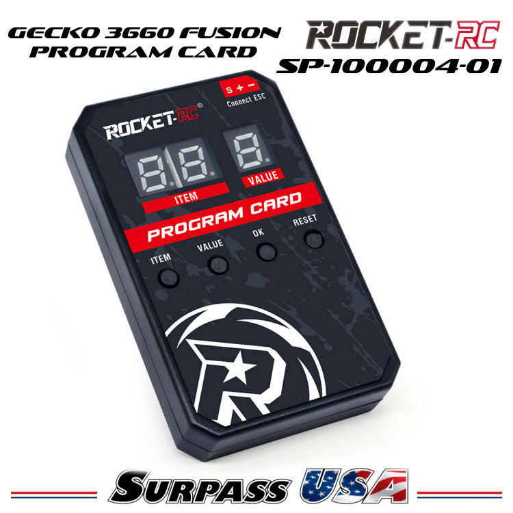 Rocket-RC LED Program Card for 1/10 Gecko 3660 Fusion System