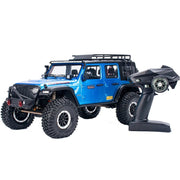 YK4102 Pro 1:10 Jeep Rubicon RC Crawler (Blue) - Six33 RC